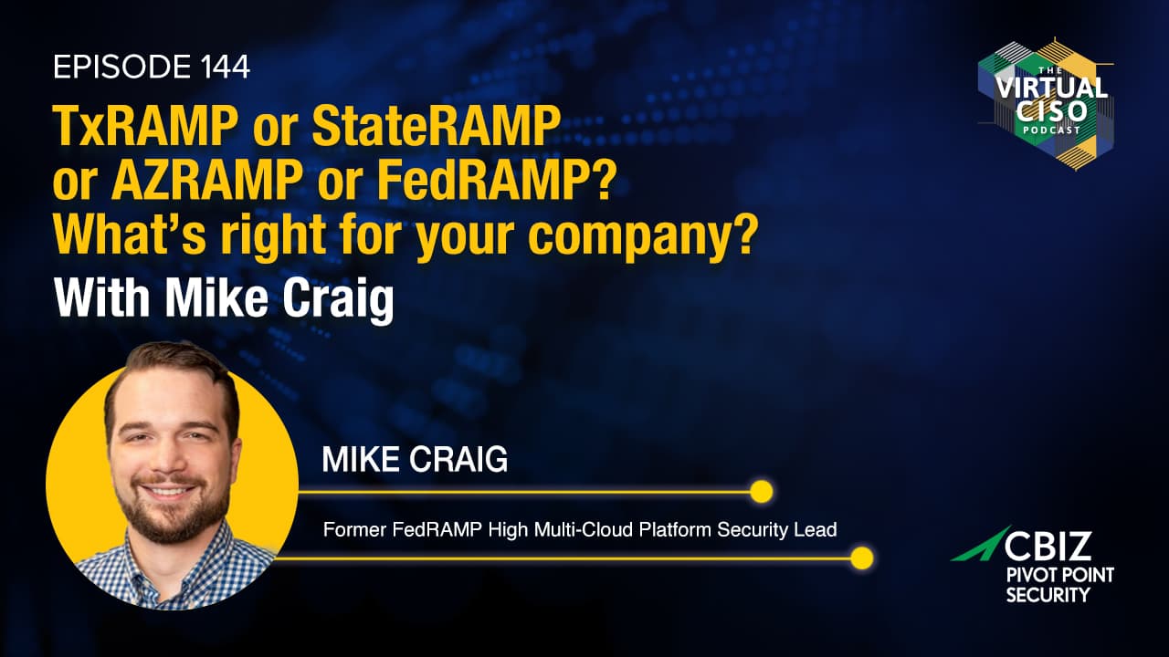 mike craig is the host of the virtual ciso podcast